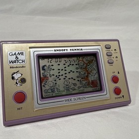 Nintendo Game & Watch Snoopy Tennis SP-30 1982 Wide Screen - WORKING EUC!