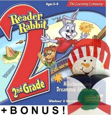 Reader Rabbit 2nd Grade Mis-cheese-ious Dreamship + Snowman Gift Box Mailer New - Image 1 of 4