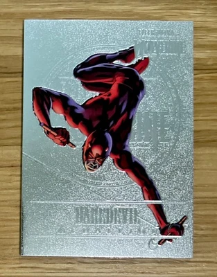 2022 Fleer Ultra Wolverine Silver Medallion - DAREDEVIL M-11 Mint Chase Card! - Image 1 of 2