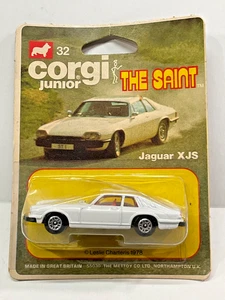 1978 CORGI JUNIOR THE SAINT JAGUAR XJS  1:64 IN PACKAGE - Picture 1 of 2