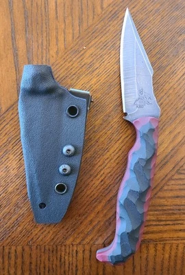 Edição Limitada Half Face Blades/Kill Bad Dudes Collab - G10 grip & Kydex Bainha - Imagem 1 de 4