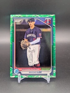 Brooks Lee 2024 Bowman Chrome Prospects Lunar Glow Refractor #BCP-143 - Picture 1 of 2