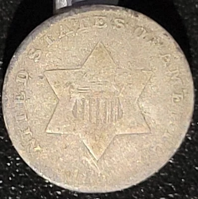 1853 Three 3 Cent Silver Coin - Image 1 of 2