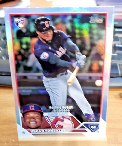 2023 Topps Update Rainbow Foil Oscar Gonzalez US275 Parallel Rookie - Picture 1 of 2