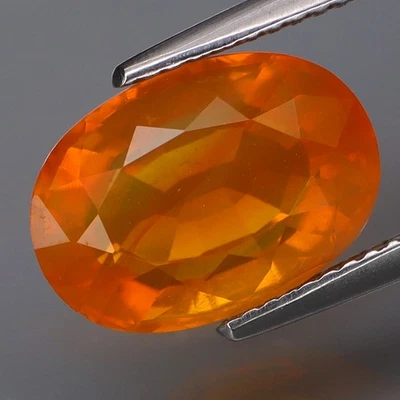 ¡Color encantador de 3,82 quilates y fuego completo! Ópalo de fuego mexicano naranja Fanta natural Foto 1 de 4
