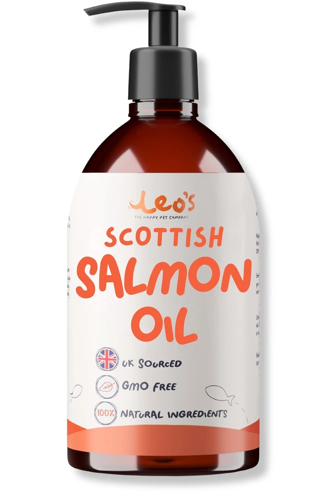 Leo's Salmon Oil Dogs Cats Premium 100 Natural Fish Supplements500ml Coat Shine