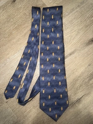Vintage Monterey Bay 100% Silk Neck Tie Blue - Image 1 of 4
