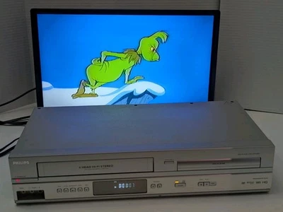 Philips DVP3355V/F7 DVD VCR 4 Head Combo Player Recorder No Remote Tested - Image 1 of 4