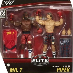 2020 WWE Elite Collection Mr. T & "Rowdy" Roddy Piper 2 Pack Mattel JC - Picture 1 of 6
