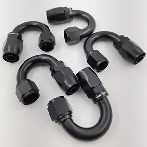 10AN Swivel Hose End Fitting (180 Degree) Adapter For Oil/Fuel/Gas Hose Line - Picture 1 of 2
