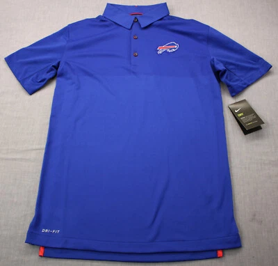 Camisa Polo Buffalo Bills Logo Nike Seca Para Hombres Azul NFL OnField SS NUEVA CON ETIQUETAS S $85 Foto 1 de 4