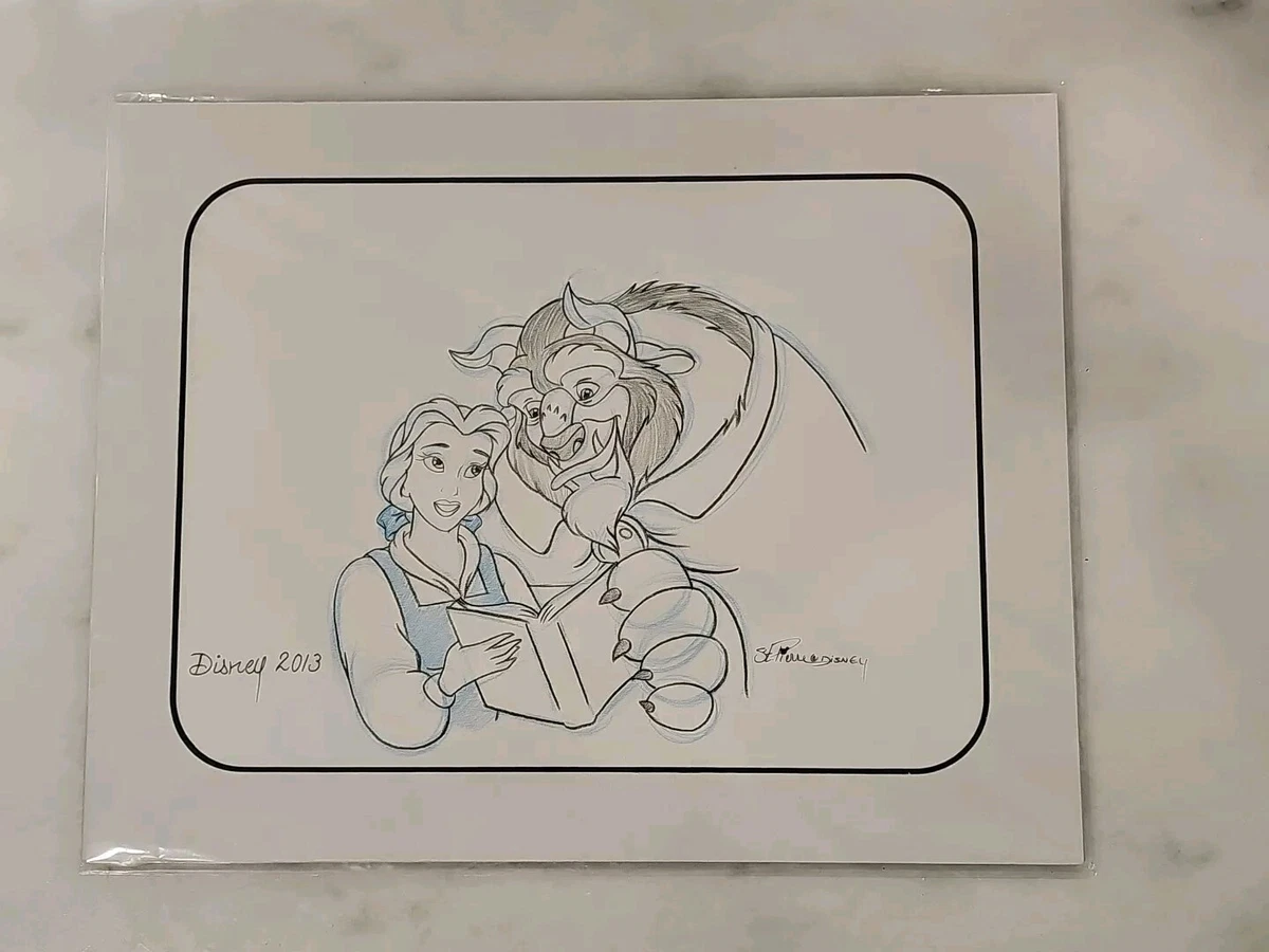 Beauty and the Beast ハンドペイント セル画 限定500 Beauty and the