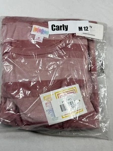New Women's LuLaRoe Carly High Low Summer Casual Short Sleeve Dress Medium 12 - Picture 1 of 2