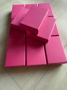 WHOLESALE JOBLOT 12 x PINK PENDANT BOXES, NECKLACE BOX, CHAIN BOX, EARRINGS - Picture 1 of 5