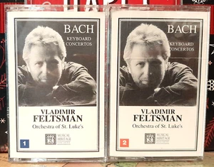 BACH KEYBOARD CONCERTOS ~ VLADIMIR FELTSMAN & ORCH ST LUKE'S 2 CASSETTES ~ 1995 - Picture 1 of 2