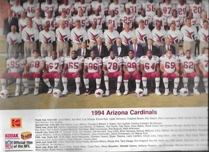 1994 Arizona Cardinals Tam Picture - Kodak, 11/14 - Bild 1 von 2