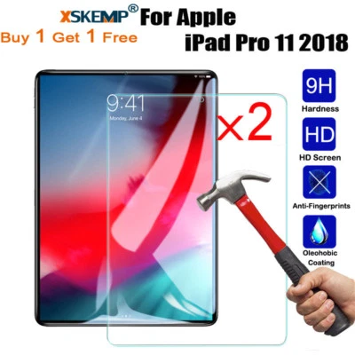 Tempered Glass Film Screen Protector For Apple iPad Air 1 2 11 Pro 10.2 7th Gen - Image 1 of 4