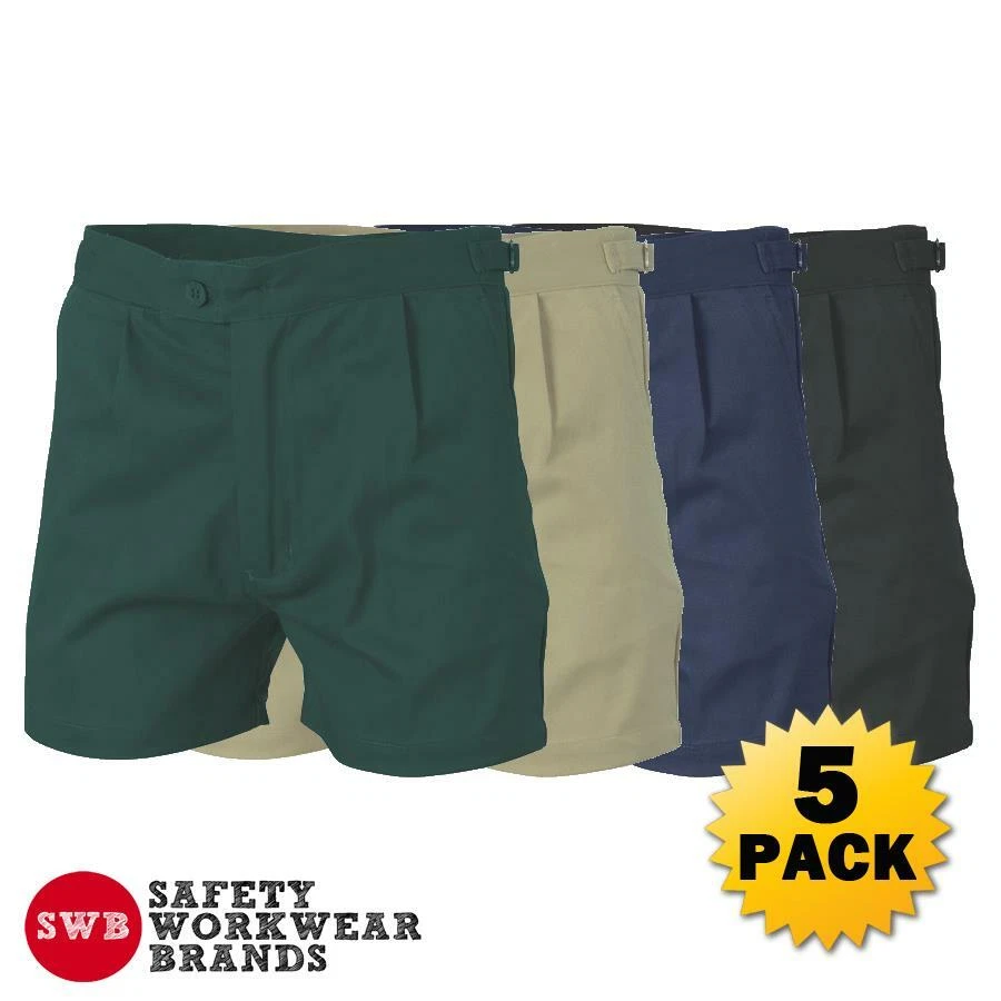 5 x DNC Workwear Mens Cotton Drill Utility Shorts Work Tradesman Industrial 3301 - image 1 of 1