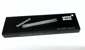 MontBlanc Ballpoint Pen SMALL Refills Mystery Black 3pcs/Box Germany 105156 - Picture 1 of 6