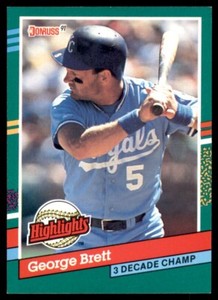 1991 Donruss Bonus Cards George Brett Kansas City Royals #BC-19
