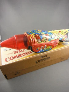 Tin Toy - Space Commander Rocket Friction - Picture 1 of 2