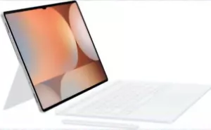 Samsung - Galaxy Tab S10 Ultra/S9 Ultra Book Cover Keyboard - White - Picture 1 of 3