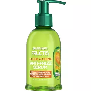 Garnier Fructis Sleek & Shine Anti-Frizz Serum for Frizzy, Dry Hair, Argan Oil, - Picture 1 of 10