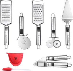 Pizza Cutter Set Stainless Steel Kitchen Gadget Set (6 PCS Set) - Picture 1 of 9