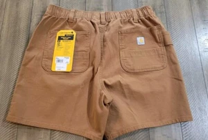 Carhartt Rugged Flex Relaxed Fit Work Cargo Shorts BS5730-W Size 14 Regular - Picture 1 of 8