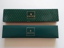GUCCI GREEN Vintage leather watch box Circa 1990's OUTER + INNER Jewelery 