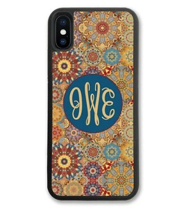 CASE FOR IPHONE FLORAL FALL CUTE PERSONALIZED MONOGRAM ALL MODELS X XS XPLUS 8 7 - Photo 1 sur 8