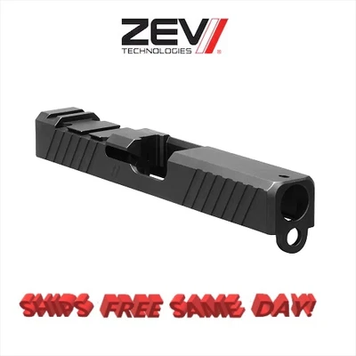 ZEV Z19 Duty Stripped Slide w/509T Cut for Glk 19 Gen 5 # SLD-Z19-5G-DUTY-509T-B - Image 1 of 4
