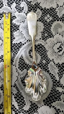 👌WM ROGERS АНТИКВАРНАЯ ПОСЕРЕБРЕННАЯ ЛОЖКА С НАКОНЕЧНИКОМ «6,25» ИЗ САХАРНОЙ СКОРЛУПЫ 🍚🥄 - Изображение 1 из 4