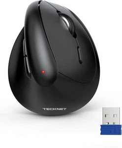 🚨TECKNET Vertical Wireless Mouse Ergonomic Mouse for Small Hands 4800DPI, 5 Adj - Zdjęcie 1 z 2