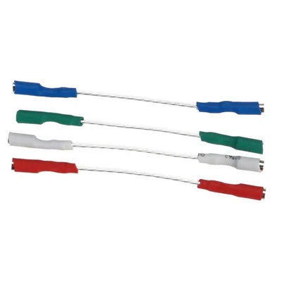 4Pcs 7N headshell wires OFC turntable leads phono cartridge cables replacement H - Image 1 of 4
