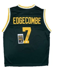 Maillot de basketball BAYLOR BEARS dédicacé signé VJ EDGECOMBE avec certificat d'authenticité JSA CF37609 - Photo 1/3