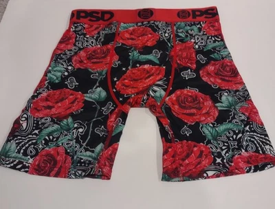 PSD Bandana Roses Western Floral Boxers Briefs Mens Athletic Underwear Sz Medium - Image 1 of 3