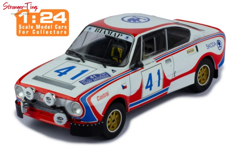 IXO Skoda 130 RS #41 Rallye WM Rallye Acropolis S.Kvaizar 1979 1/24 Scale - Image 1 of 1