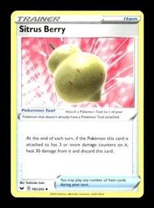 Pokemon Sword & Shield Base Set SITRUS BERRY 182/202 - Picture 1 of 1
