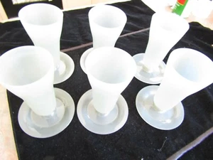 Vintage Tupperware Set Of 6 Parfait Glasses (Ice Cream Sunday Jelly Custard) - Picture 1 of 5