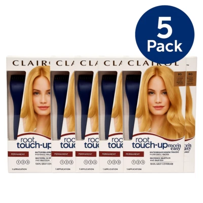 Paquete de 5 Clairol Root Touch-Up 8G Rubio Dorado Medio - Nuevo Foto 1 de 2