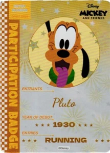2024 Card.Fun Disney All-Star Sports SR Entry Badge DFS01SR29 Pluto - Picture 1 of 2