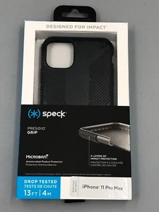 Speck Presidio Grip Case with microban for iPhone 11 Pro Max Black NEW FS! - Picture 1 of 2