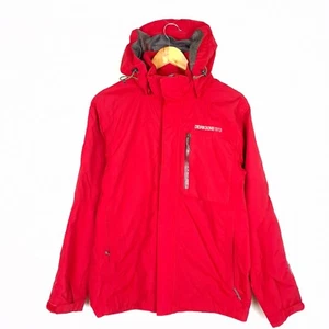 DIDRIKSONS STORM SYSTEM Men's Jacket Size S Waterproof Breathable Red Hooded - Picture 1 of 12