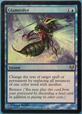 Glamerdye FOIL Eventide HEAVILY PLD Blue Rare MAGIC CARD (ID# 239268) ABUGames