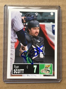 Signed 2018 Clinton LumberKings Ryan Scott RC Rookie Seattle Mariners Autograph