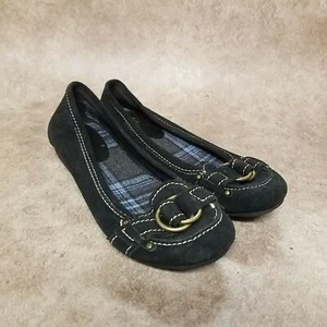 Route 66 Womens 400275009 Size 6 Black Leather Slip On Loafers Flats - Picture 1 of 10