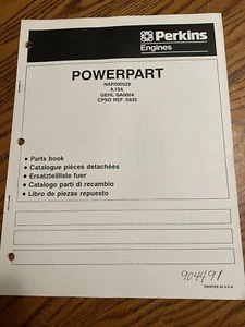 GEHL Perkins Engines Powerpart 4.154 Gehl GA0004 Nap000529 Parts Book - Picture 1 of 2