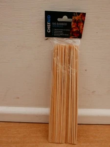100 X CHEF AID 25CM BAMBOO SKEWERS 1478 - Picture 1 of 1