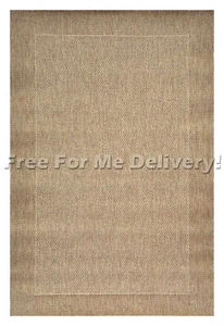 SUNSET BEIGE INDOOR OUTDOOR SIMPLE MODERN FLOOR RUG (XS) 80x150cm *FREE DELIVERY - Picture 1 of 4